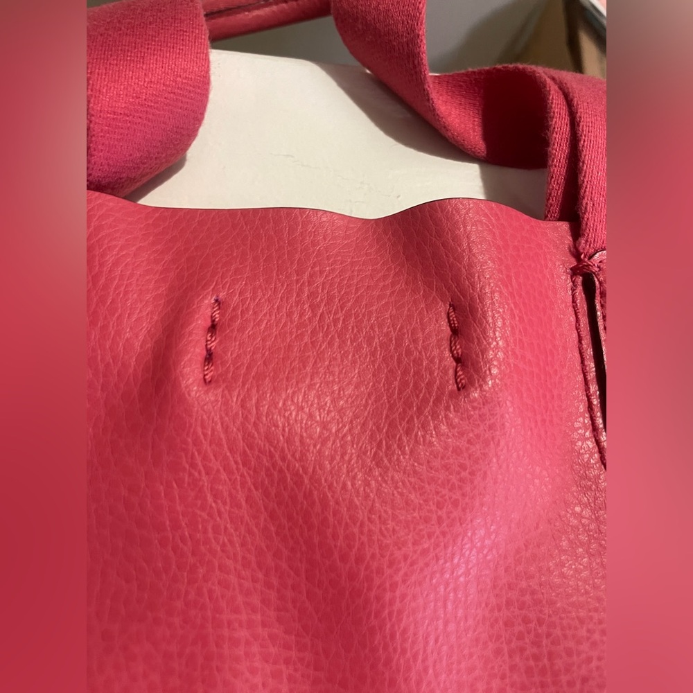 Coach Derby Tote F58660 Strawberry Red Pebbled Leather Large Shoulder Bag - Picture 14 of 14